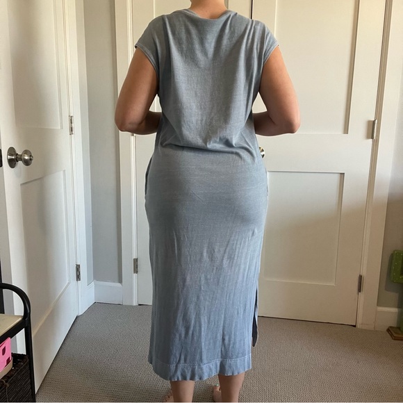 Double Zero Light Blue Midi Dress Size Large - Picture 4 of 8